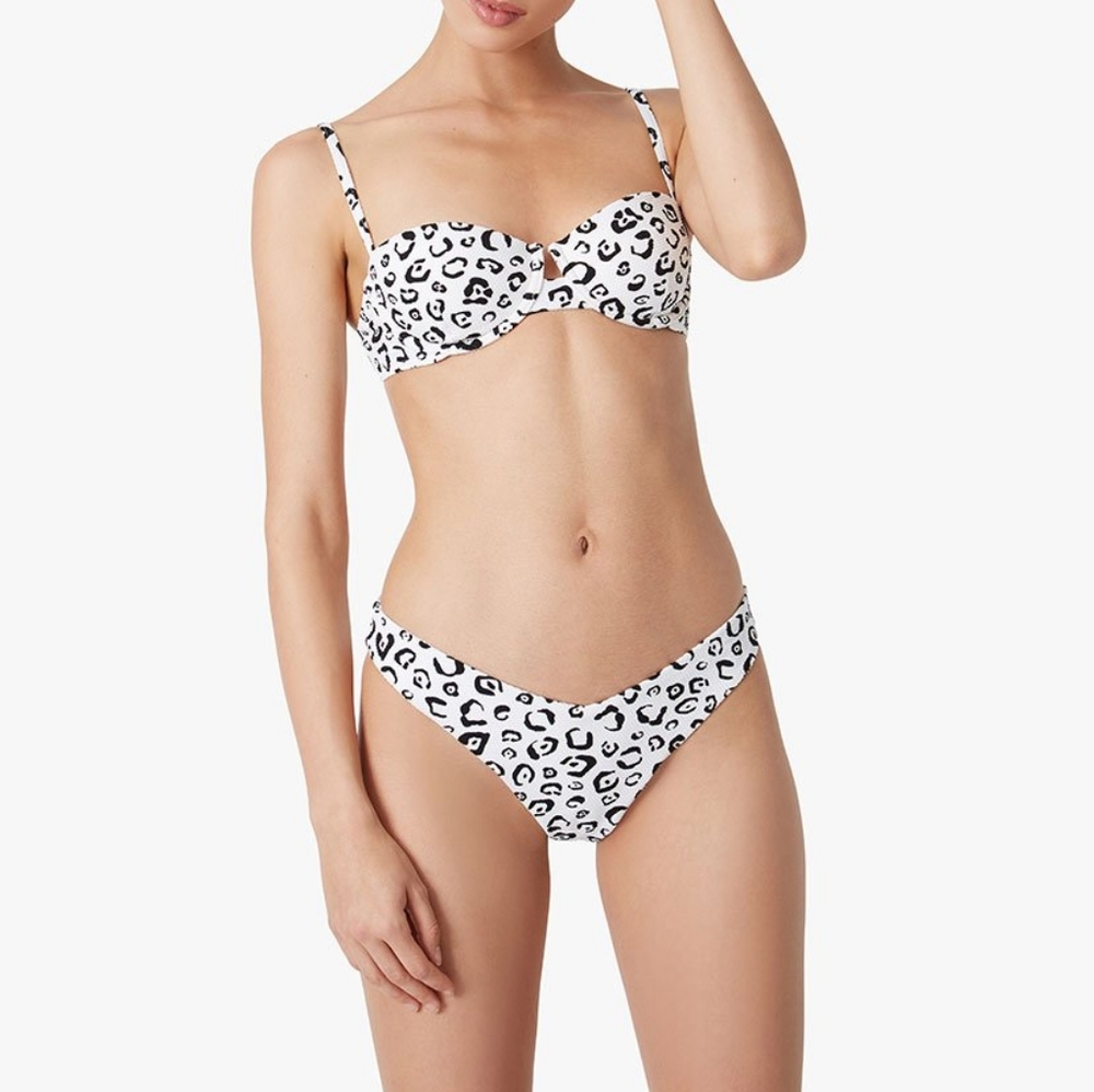 NWT Onia Dalia Printed Pique Top Size M